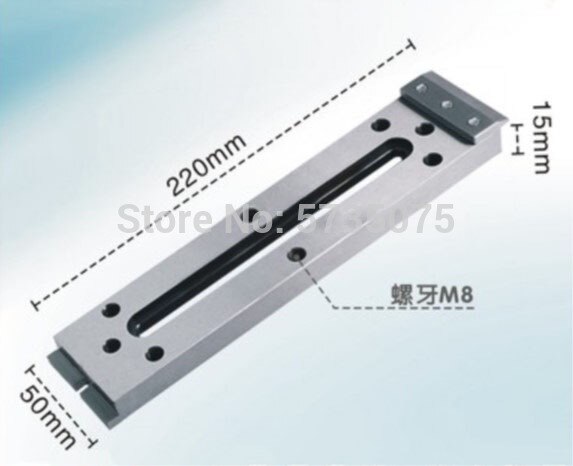 Wire cutting fixture jig tools low-speed wire cut edm machine jig clamp 70/80/90*8/12*23 120*50/100/150 150/220*50 edm jig tool: 220mm 50mm