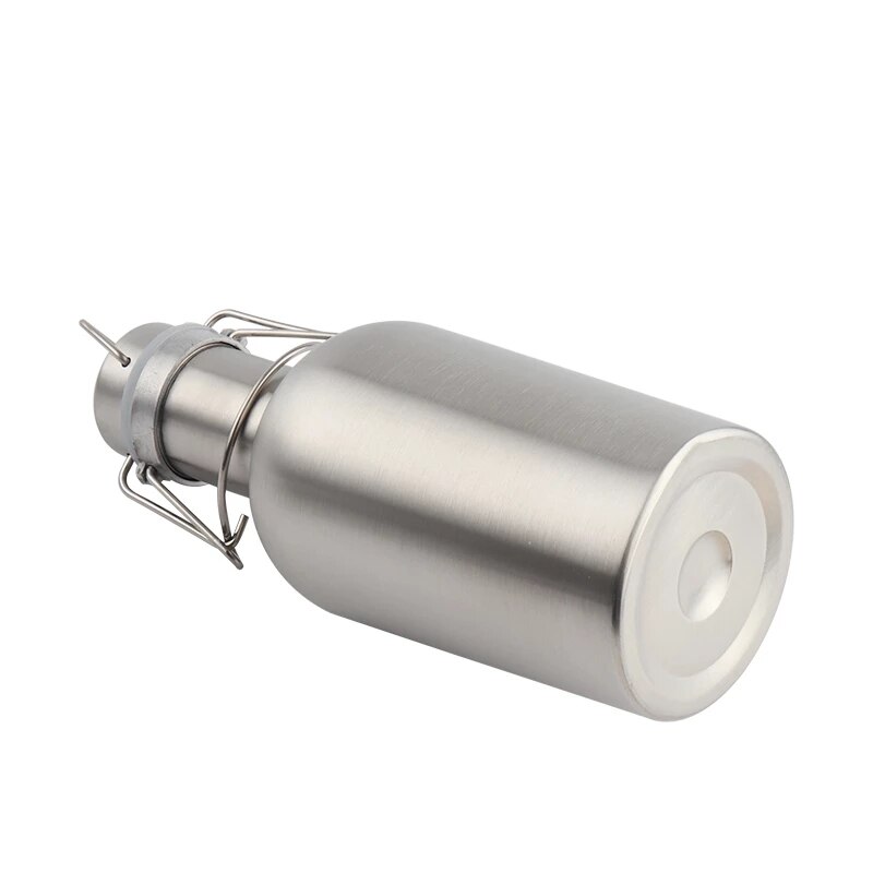 32oz/640z Homebrew Beer Growler Portable Beer Flip Top Beer Barrel Swing Top Lid Craft Beer Bottle Stainless Steel