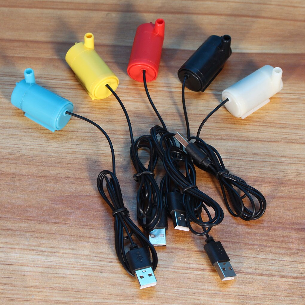Submerged Pump USB Mini Aquarium Suction Pump Plastic Mute Submersible Water Fountain