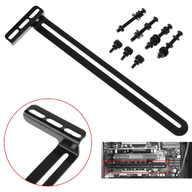 Pour PCI côté soufflé carte graphique ventilateur de refroidissement support de support universel directe