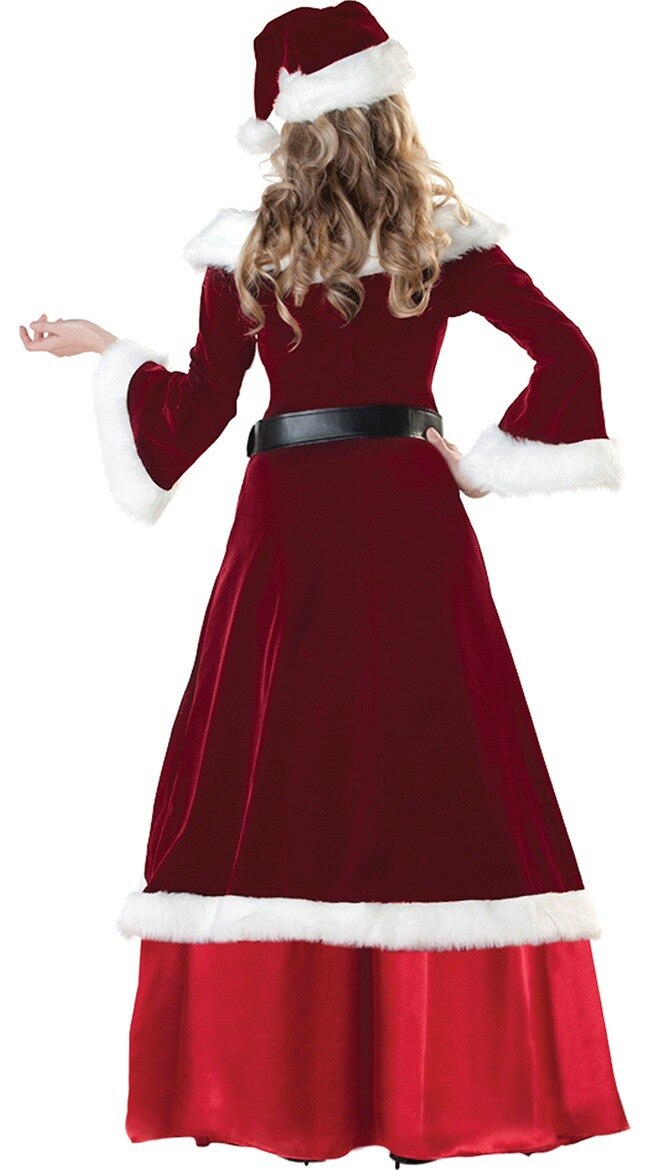 Deluxe Vrouwen Kerst Kostuum Cosplay Paar Miss Ker... Grandado