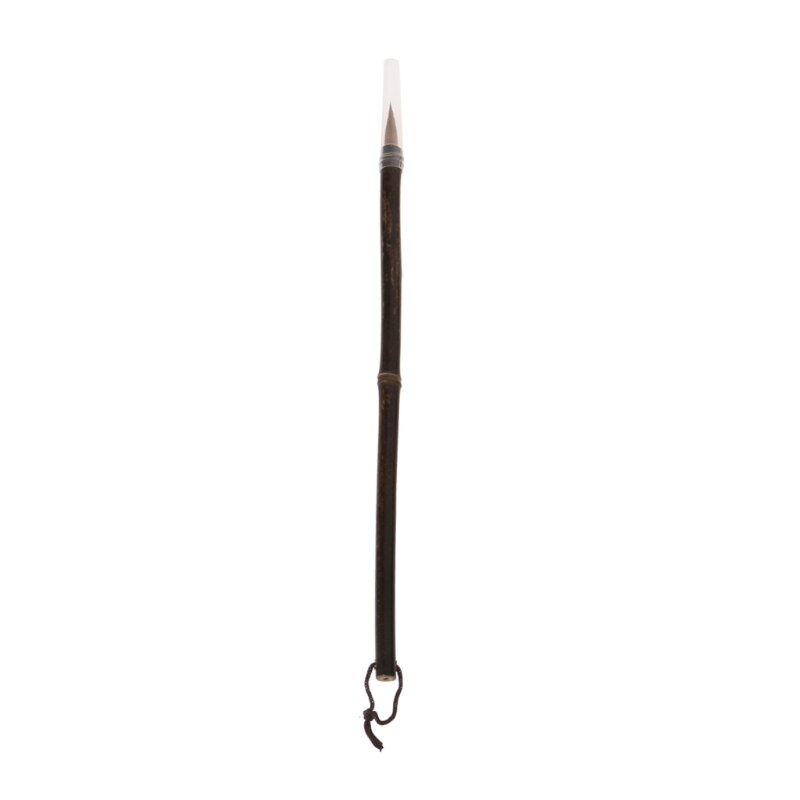 Pinceau de peinture chinoise en bambou naturel, pour calligraphie, régulier