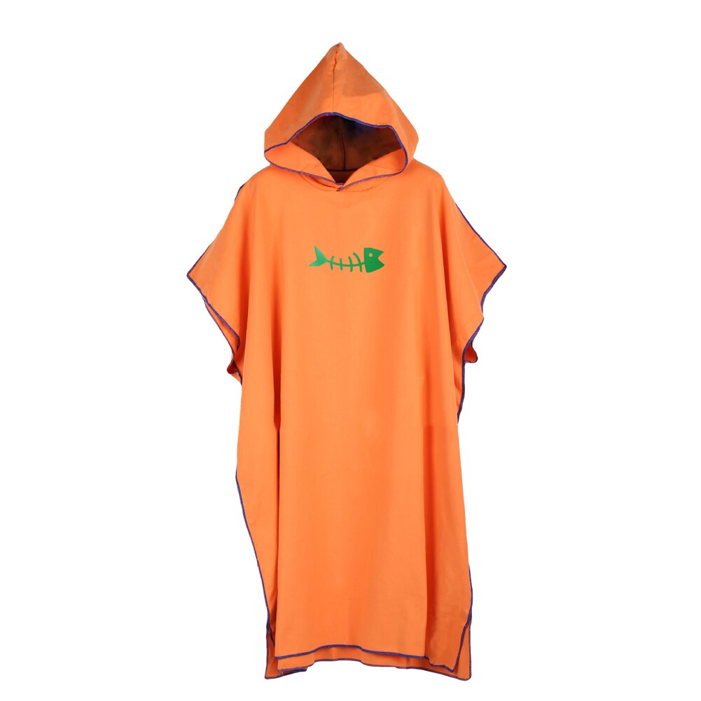 Volwassen Duiken Pak Veranderen Gewaden Poncho Hood Sneldrogend Hooded Handdoek Sneldrogende Absorberende Zweet-Absorberende Zwemmen gewaad: Oranje