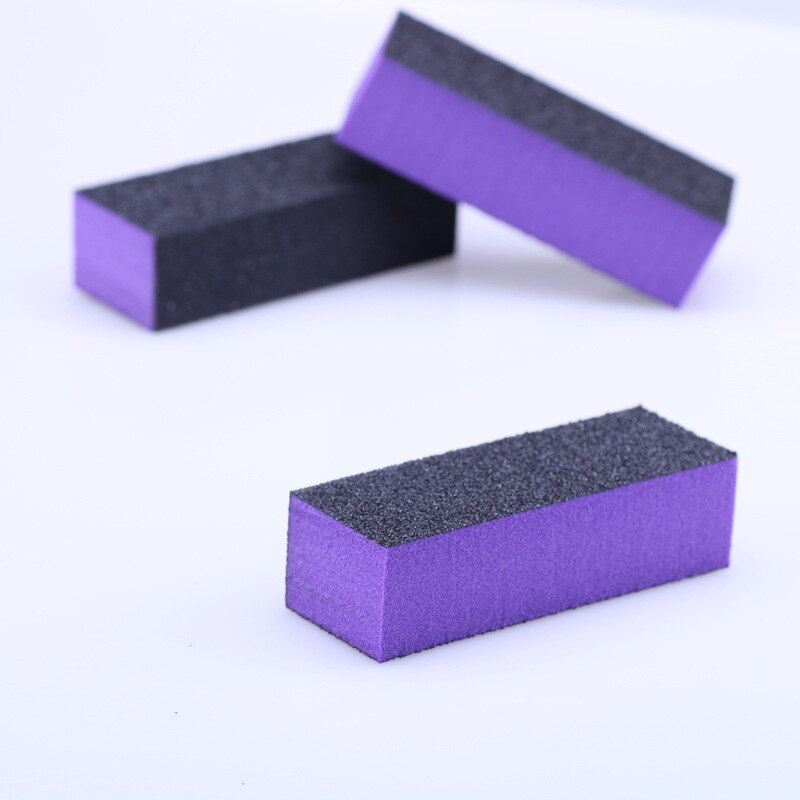 10Pcs 4 Way Shiny Block / 4 Step Buffing Block Shine Nail Buffer Buffing Block Sanding Files Manicure Mash ! ( 3 Colors): purple