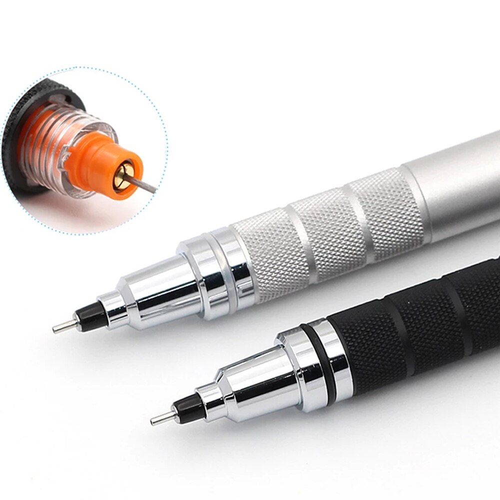 UNI Mechanical Pencil 0.5mm Metal Handshake Kuru Toga Automatic Rotation M5-1017 Sketch Hand Drawing 2B/HB
