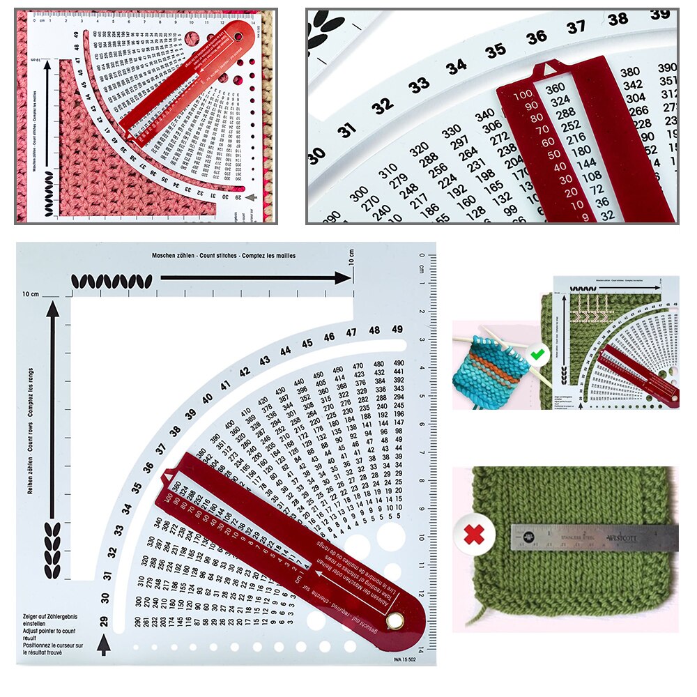 Weaving Ruler Density Ruler Knitting Gauge Convert... – Grandado