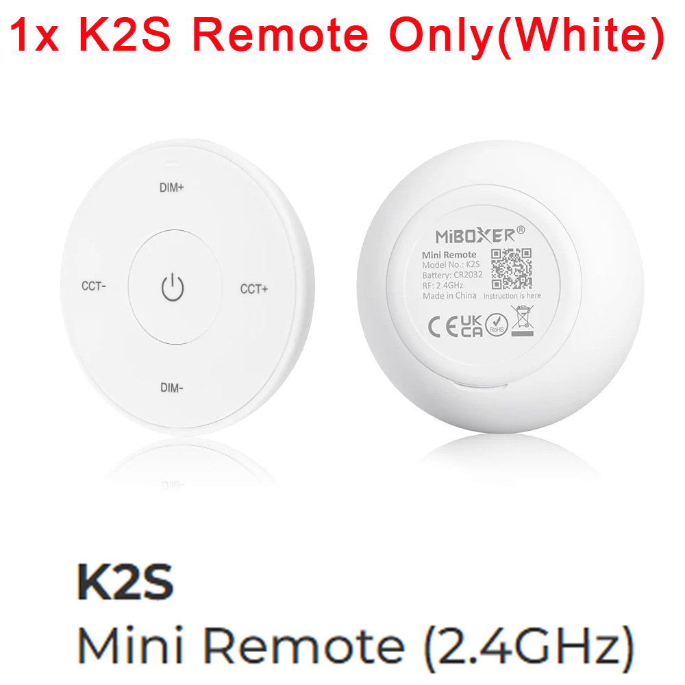 MiLight 2.4G Wireless Dimmer Remote FUT006 FUT007 FUT094 S1-W S1-B S1W+ C1 C3 Y1 Y2 K0 K1 K2 K3 K2S K3S for MiBoxer CCT LED Lamp: Red