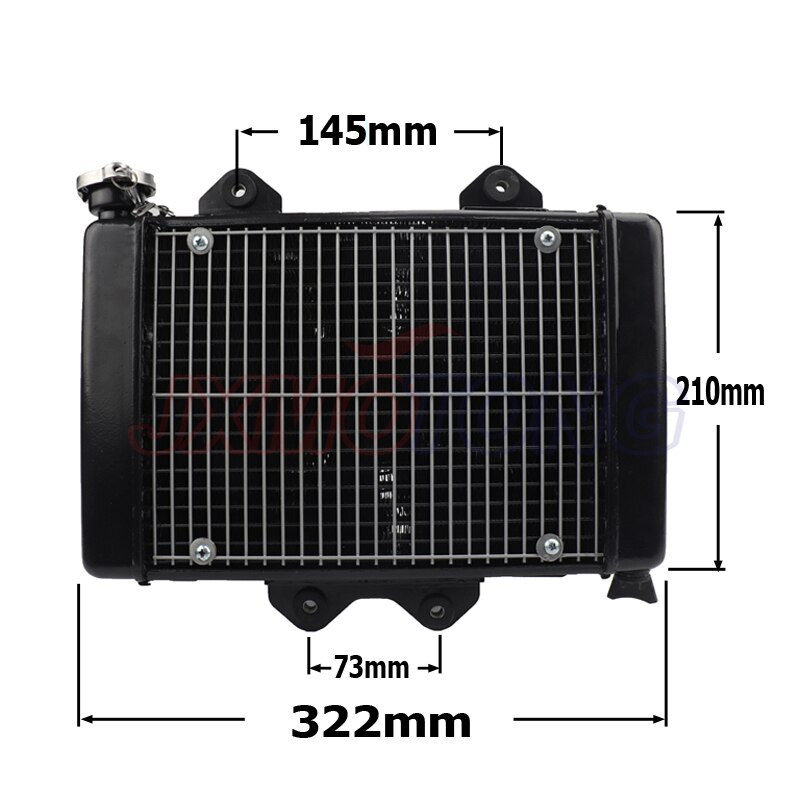 Motorcycle Water cooling engine cooler Radiator cooling 12v fan for motorcycle 200cc 250CC moto Quad 4x4 ATV UTV parts