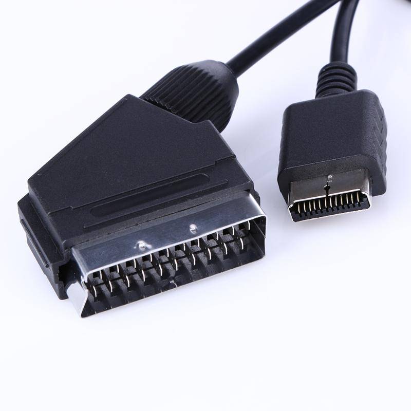 2m til  ps2 rgb scart kabel -tv avledning til playstation  ps1 ps2 ps3 slank linjelængde på kabel -tv avline  is 1.8m