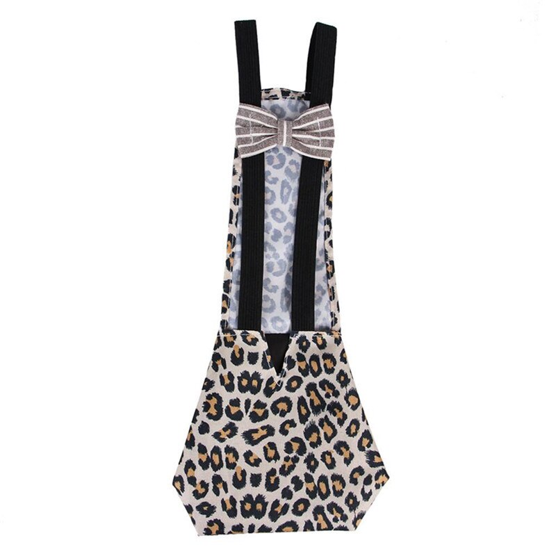 Couches pour animaux de compagnie poulet canard couche-culotte vêtements de ferme Portable Portable tissu de volaille avec une bande élastique fournitures pour animaux de compagnie: Leopard S