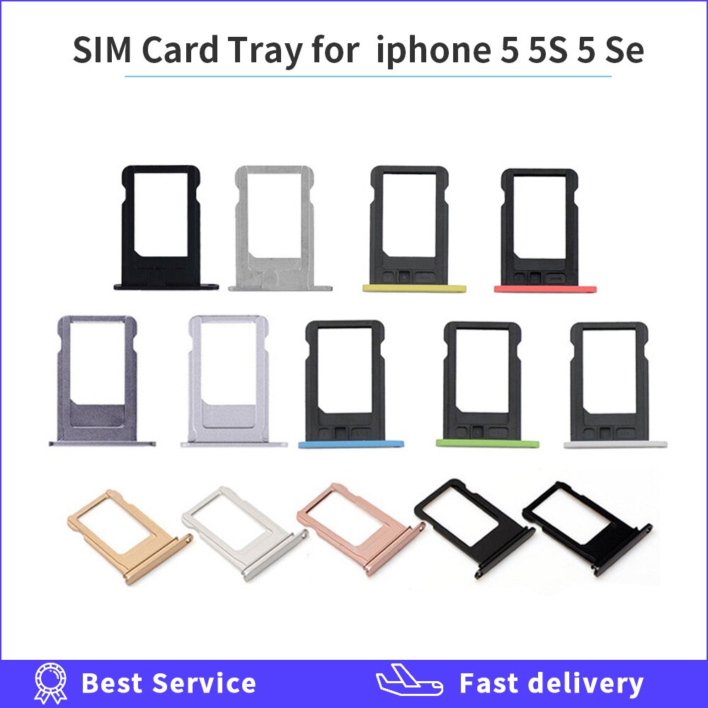 Micro Nano SIM Card Holder Tray Slot for iphone 5S 5C 5 SE Replacement Part SIM Card Card Holder Adapter Socket for apple 5SE