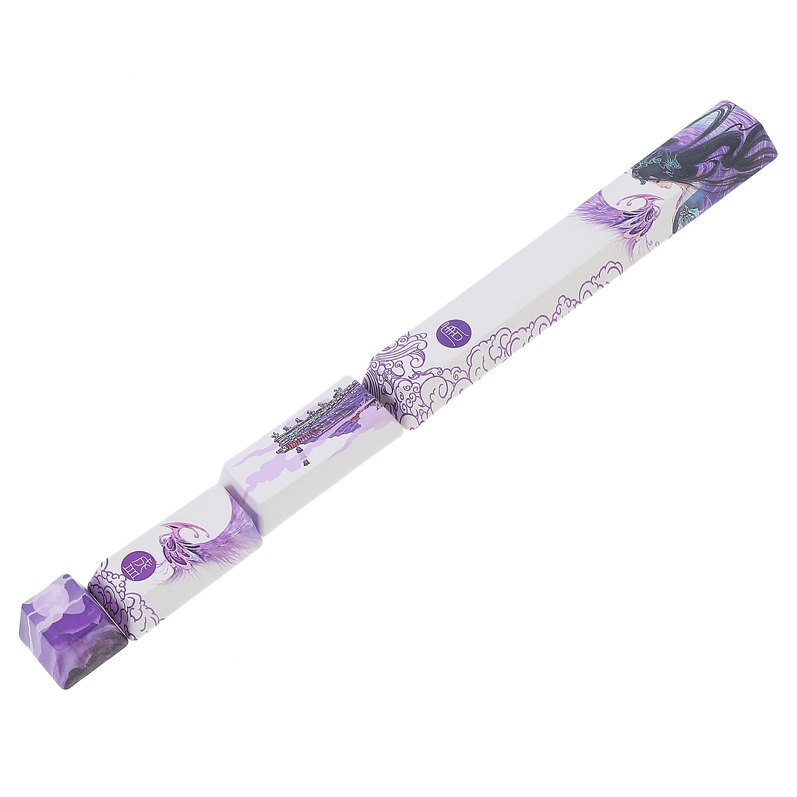 4pcs Lovely Keyboard Key Caps Home Computer DIY Keycaps Kit Keyboard Supply: Purple