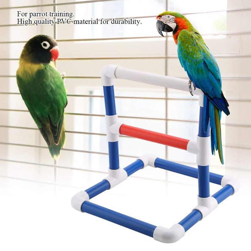 Papegøje stativ aborre rack fugle lege træning legetøj papegøjer bruser siddepinde legeplads stående legetøj til kakadue parakitelskefugle