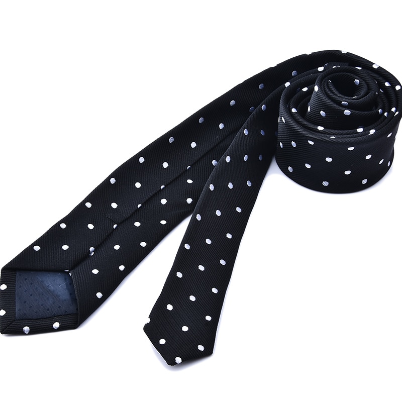 1 unidad, corbata de 5cm de estilo coreano británico, corbata delgada, estrecha, informal, a rayas de puntos, , discoteca, Pub para hombres, mujeres, novio, camarero, camarera