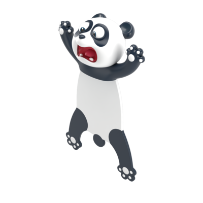 Kawaii 3d stereo sød kat panda bogmærke pvc tegneserie dyr bogmærke originalt materiale sjovt skole papirvarer til børn boks