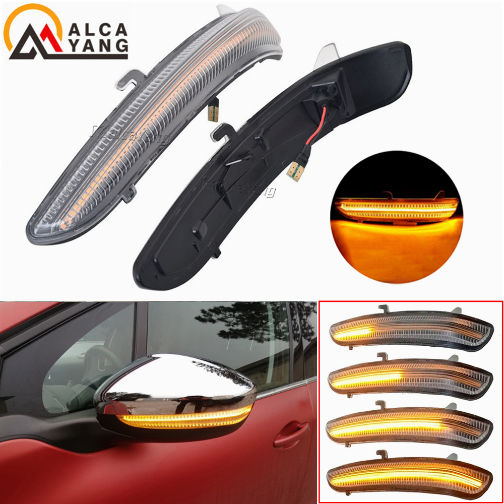 Led Dynamic Side Mirror Blinker Indicator Lamps For Peugeot 208 I MK1 Citroen Turn Signal Lights