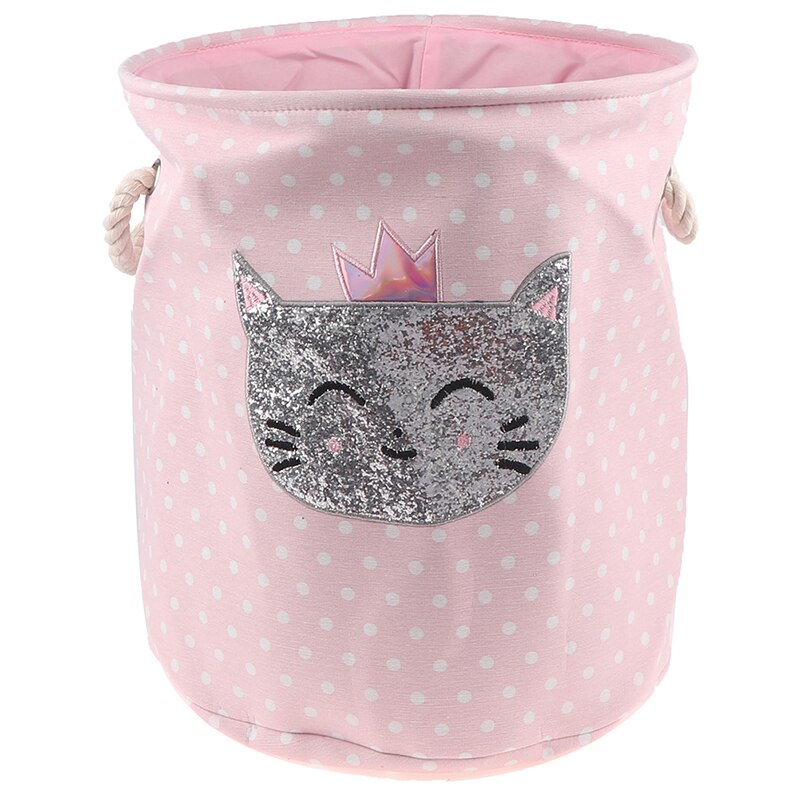 Corbeille à jouets pliable avec grande capacité, divers modèles, cygne rose, chat, dinosaure, boîte de rangement pour la maison, panier à linge , 35x40