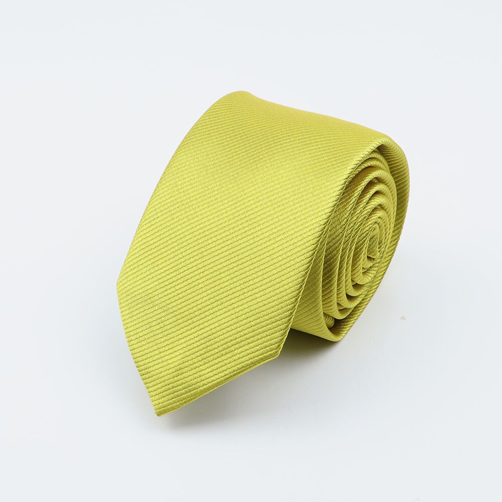 Men Solid Classic Ties Formal Striped Business 6cm Slim Necktie for Wedding Tie Skinny Groom Cravat: 15