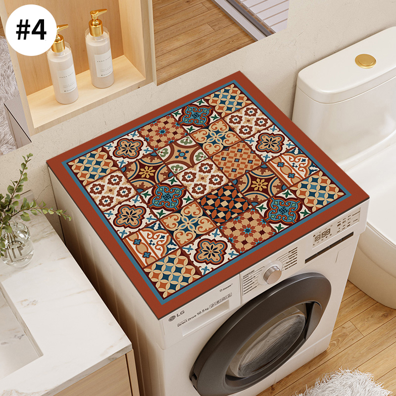 Alfombra de cocina, almohadilla de drenaje para cocina, lavadora, estera antipolvo, cubierta antipolvo para baño, alfombra superior para refrigerador, alfombrilla para mesita de noche: 800mm x 800mm / Morado