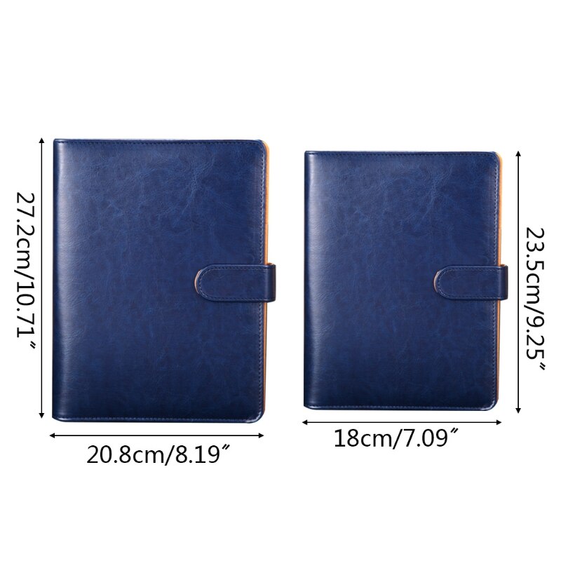 A5 B5 Leather Notebook Diary Notepad Sketchbook Business Journal Planner Agenda Organizer