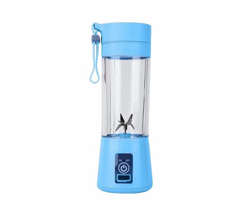 Usb-laddning 6 blad bärbar juicepress juice smoothie smothie maker smoothie blender extractor batidora vara maskinhushåll: Himmelsblå