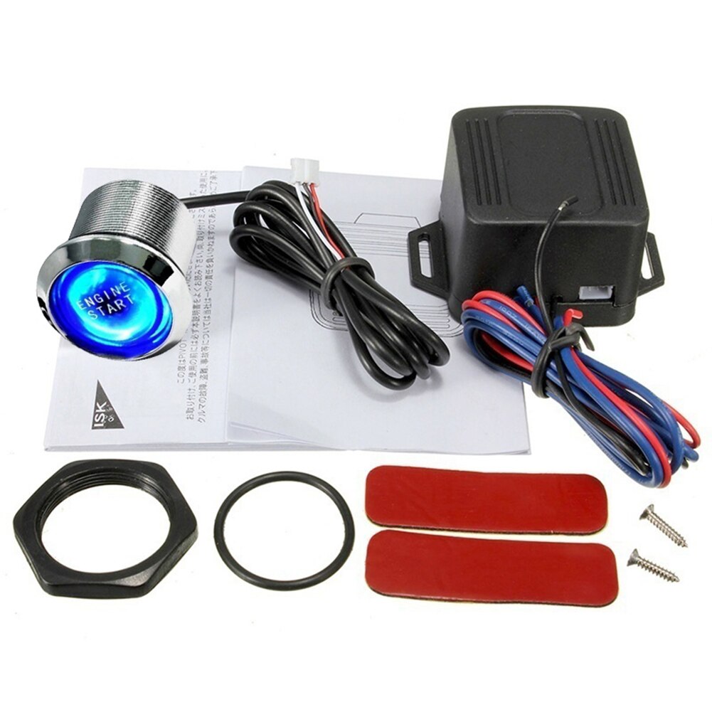 Auto Motor Push Start Button Rfid Motor Lock Ontsteking Keyless Entry Systeem Go Drukknop Motor Start Stop Startonderbreker