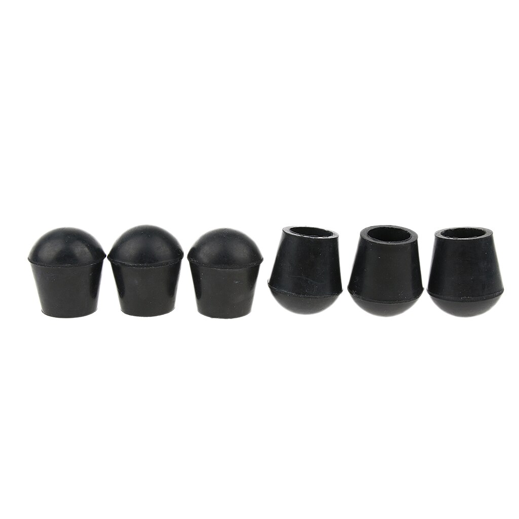 6 stücke Gummi Gehstock Tipps Der Reparatur Teile für Dreieck Hocker Krücken Stock Spazierstock Stuhl 7/8 zoll