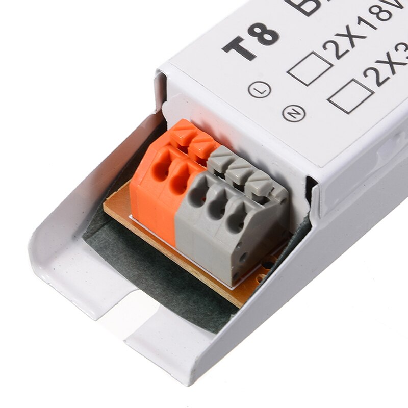 Balastro electrónico T8, lámpara fluorescente de 2x36W, accesorios de iluminación eléctrica, ahorro de energía, 50/60Hz, 1 ud.