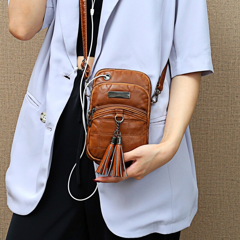 Mantis Garnalen Telefoon Schoudertassen Voor Vrouwen Pu Lederen Kwastje Klinknagel Crossbody Tas Voor Meisjes Tas Beroemde Vrouwen tas