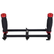 Dual Handgrip Bracket Kit - 30.5x10x16.5cm - for DSLR Camera Gimbal Stabilizer - 1/4 Screw Mount: Default Title