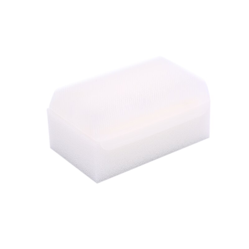 2 Pcs Baby Bath Sponge Soft Foam Washer with Cradle Cap Brush Body,Hair and Scalp Clean Gentle Baby Sensory Brush Bath Spon: WHITE