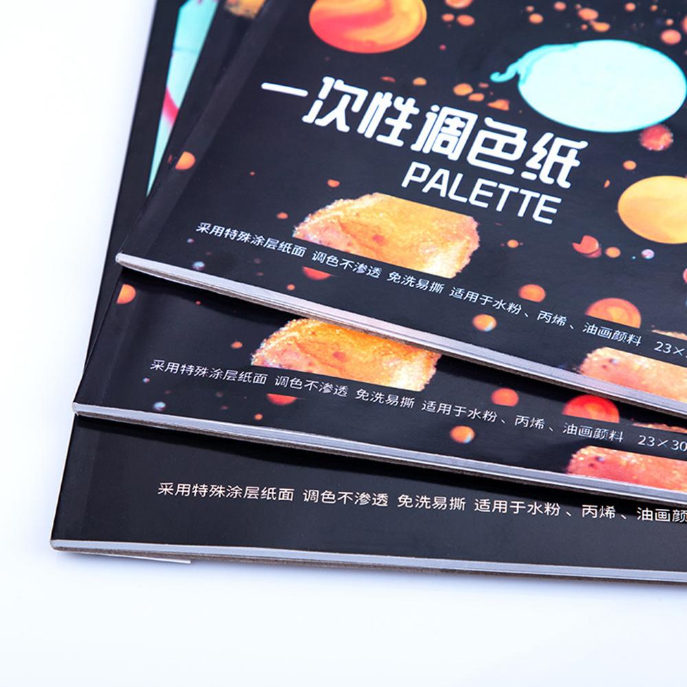Painting Material Paper Disposable Washable Color Palette 36 Sheets Of Color Paper Gouache Acrylic Toning
