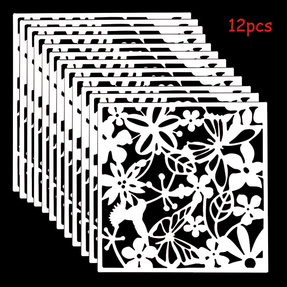 Plastic Hanging Screen Wall Partition Hanging Room Divider Panels for Living Dining Room Office Restaurant Art Decoration: 12pcs White