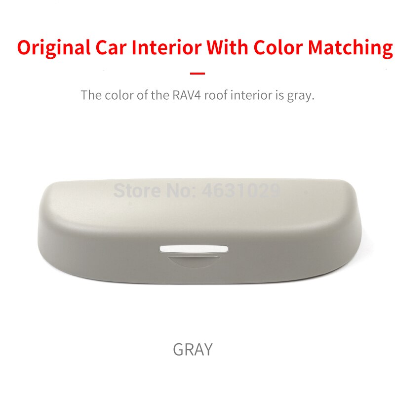 Estuche de almacenamiento para gafas de sol de coche, caja con pequeño cambio para Toyota RAV4