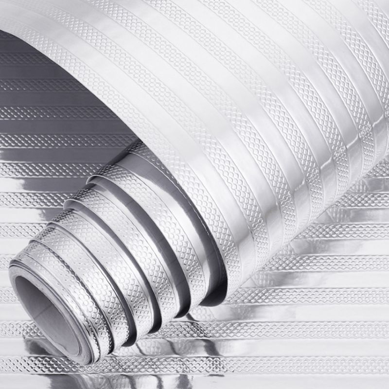 Keuken oliebestendige waterdichte stickers anti-aangroei hoge temperatuur aluminiumfolie zelfklevend behang fornuiskast stickers
