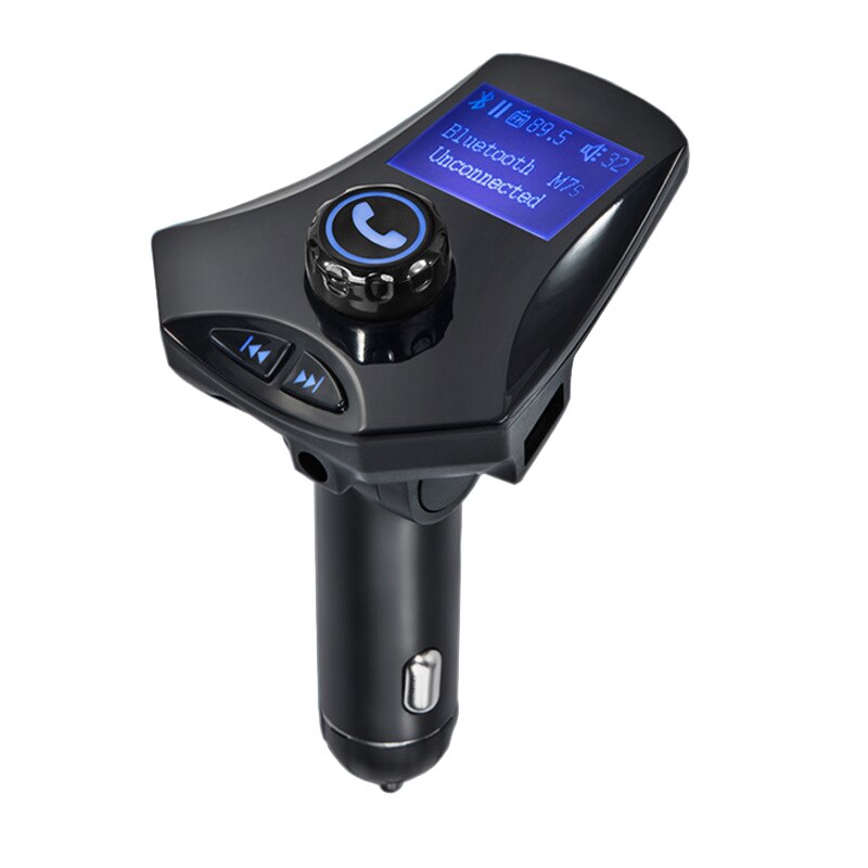 Auto  mp3 -speler draadloze bluetooth fm-zender modulator usb-lader groot lcd sn-scherm voor karren auto's vrachtwagens