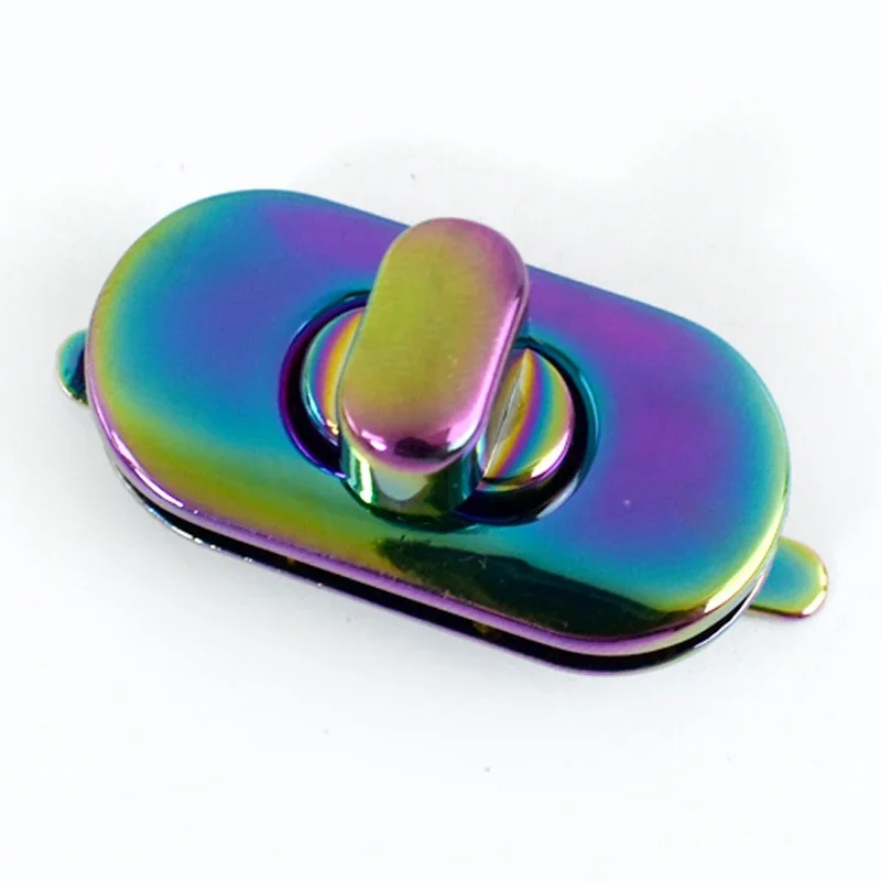 2/4/10Pcs Meetee 35*18mm Metal Bag Lock Clasp Handbag Twist Turn Locks Buckle Oval Twisting Replace Clasps Hardware Accessory: 7# / Copper