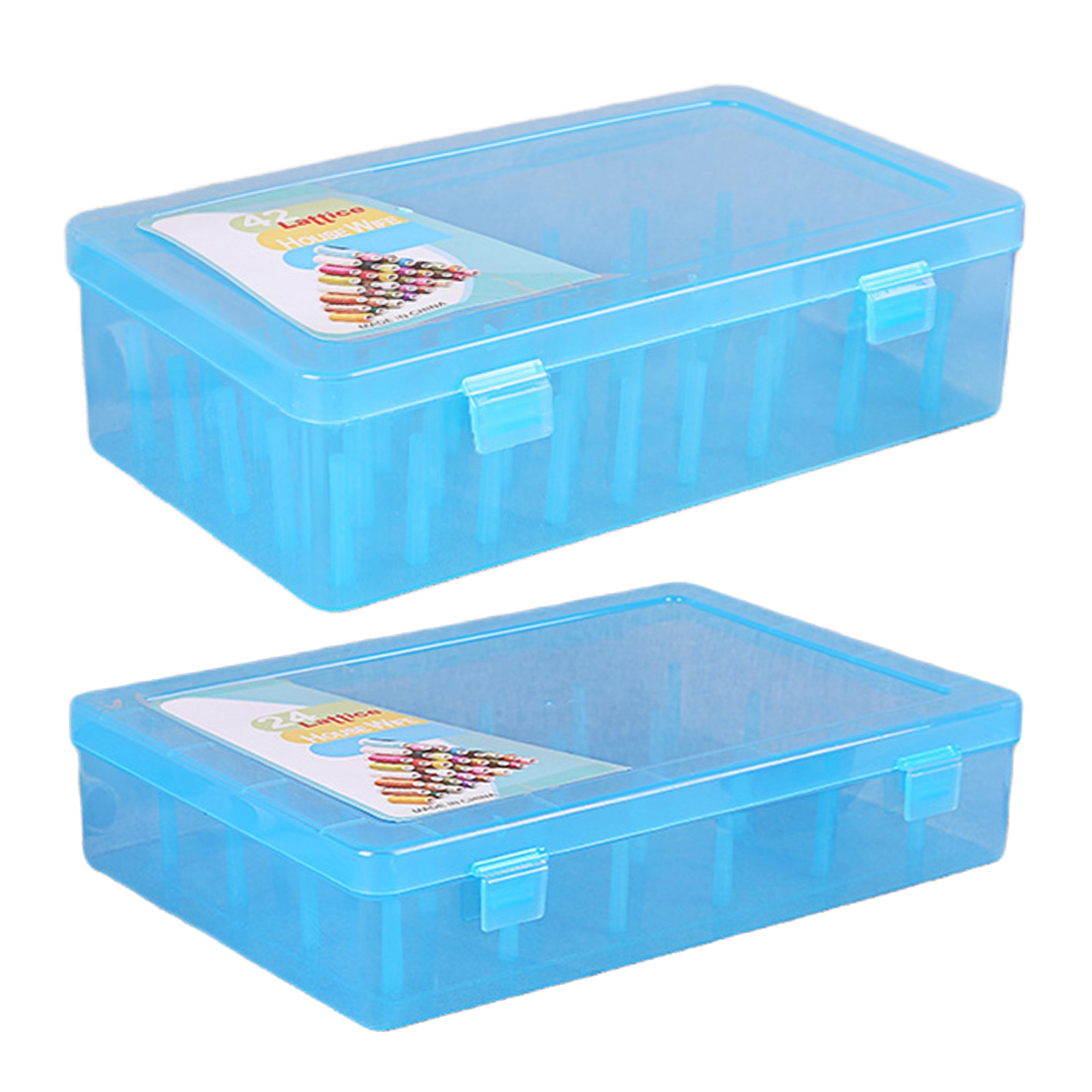 Sewing Thread Storage Box Craft Organiser Case Dustproof Organizer Sorting