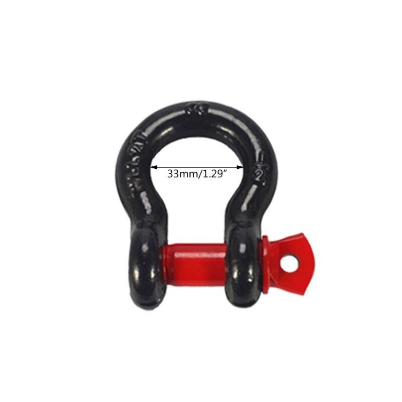 Car 2.0T Bow Steel Shackle Latch D-Ring Shackle With Sheath For SUV Car Accessories