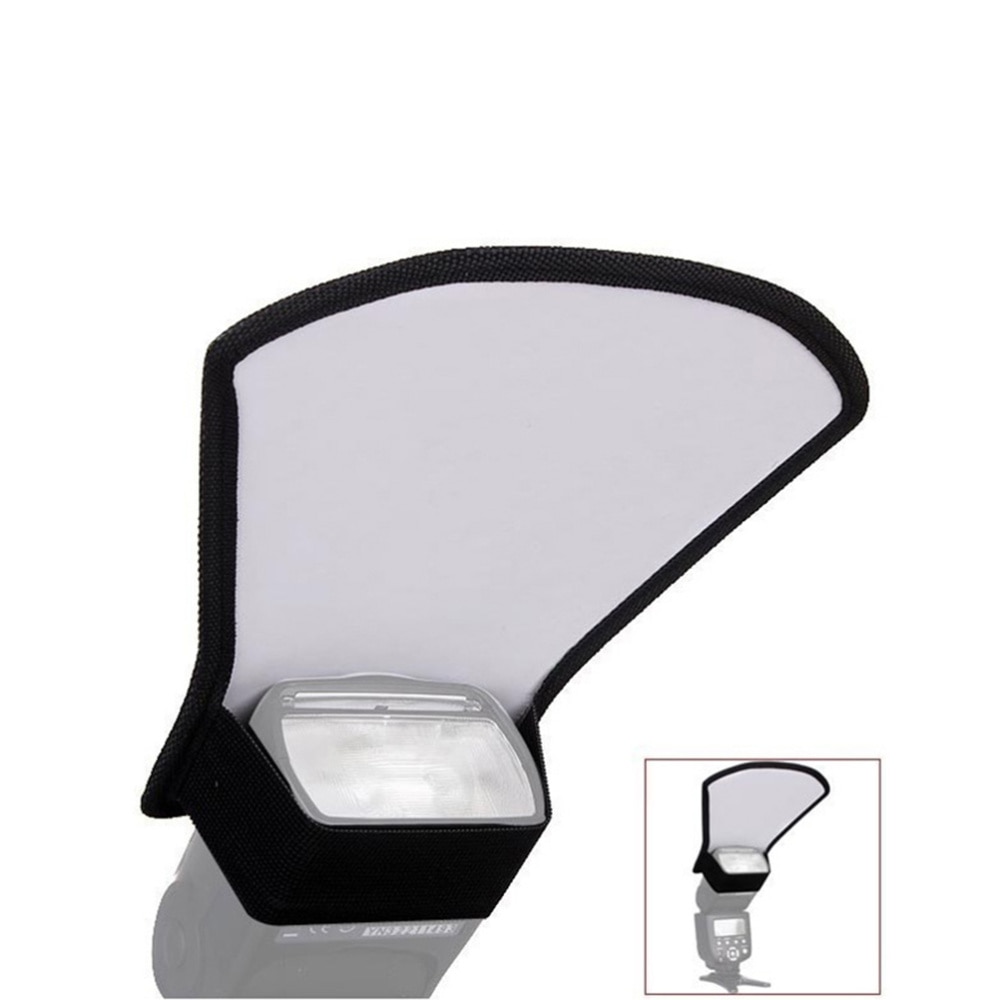 Universele Twee Kanten Flash Diffuser Softbox Zilver/Witte Reflector Voor Nikon Speedlight SB-600 SB-800 SB-900 Speedlight 430EX Ii