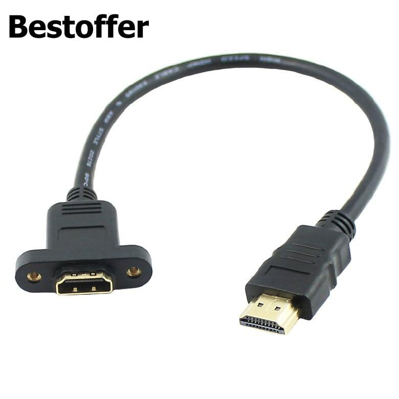 HDMI EINE 1,4 19Stift Stecker auf Hdmi Typ A Weiblich Verlängerung Kabel 30cm Länge mit Schraube See