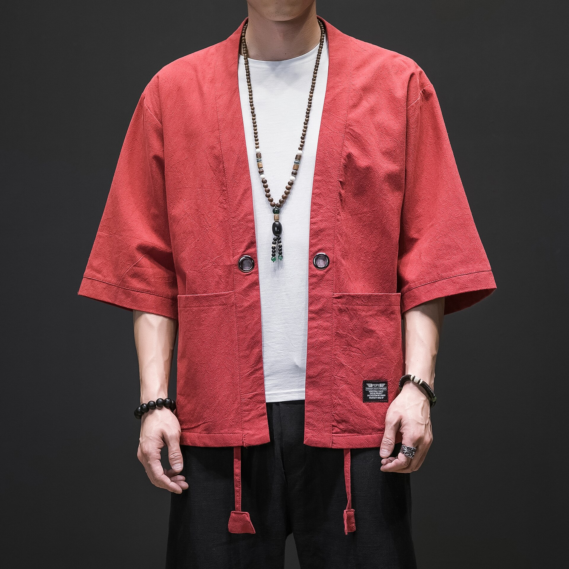 Plus size 5xl kimono cardigan mænd japansk obi mandlig yukata mænds haori japansk samurai tøj traditionelt japansk tøj