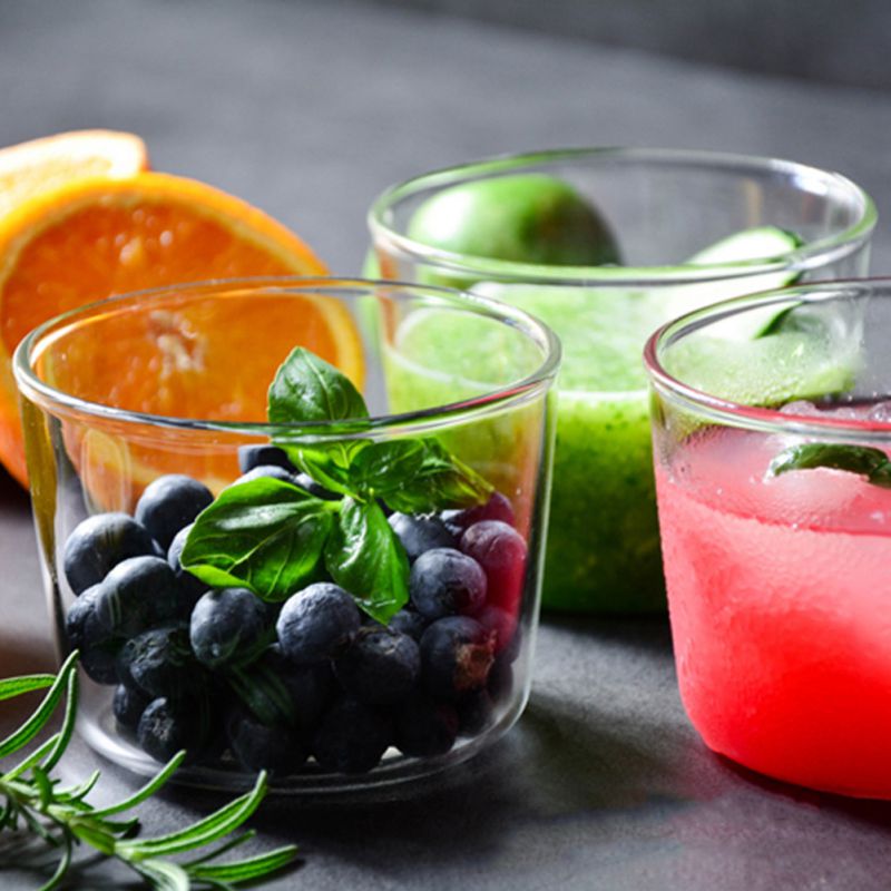 Yogurt Pudding Collins Glass Tea Milk Dessert Cup High Temperature Resistant Water Bottle Yogurt Pudding Glass 250ml