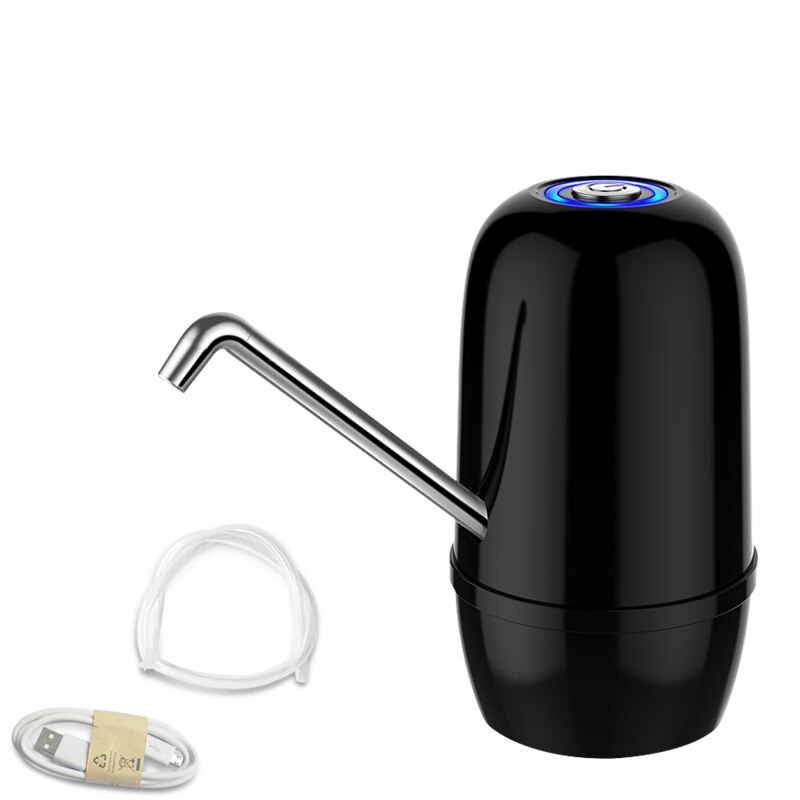 Dispensador De Agua Fria Electrico Embotellada Bottled Drinking Cold Water Dispenser Tap Electric Dual Pumps Faucet For Bottles: Black