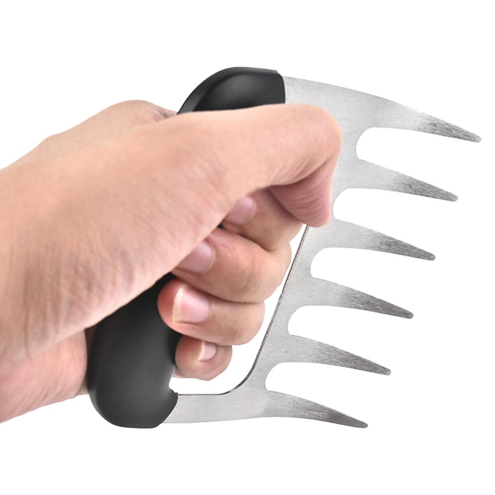 2Stck verpackt Fleisch Gabel Schredder Krallen Edelstahl BBQ Gezogen Schweinefleisch Fleisch Klemme Gabe Carving essen Grill Zubehör Grill T