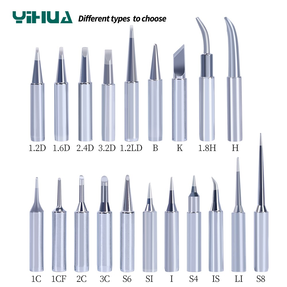 900M-T Soldering Iron Black Tips Repalcement for Soldering Iron Station Handle 8786D 853AAA 995D+ ect