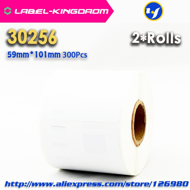 2 Rolls Dymo Compatible 99010/99012/99014/99015/99019/11352/11353/11354/11355/11356/S0904980/S0929120/30915/30252/30256 Label: 30256