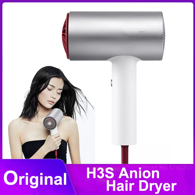 H3s anion hårtørrer aluminiumslegering krop 1800w tørretumbler luftudtag anti innovativ afledning hårtørrer
