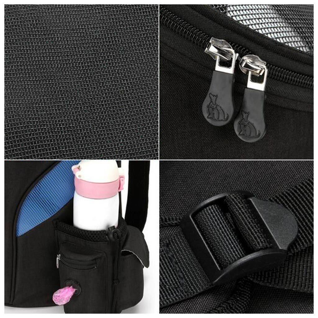 Bolsas de transporte para perros, mochila Gato portátil para perros, bolsa de transporte transpirable para gatos, transporte aprobado por la aerolínea