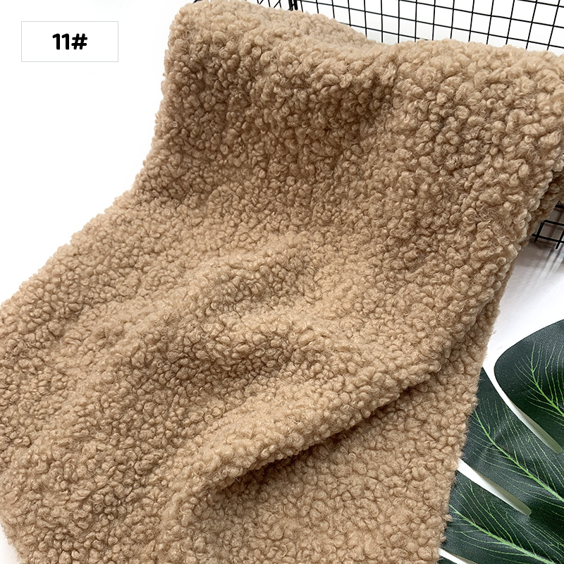 1 Uds., 45x50cm, nueva tela para peluche, felpa Granular suave, Material hecho a mano DIY, ropa, juguete, tela de lana de cordero,: Rosa